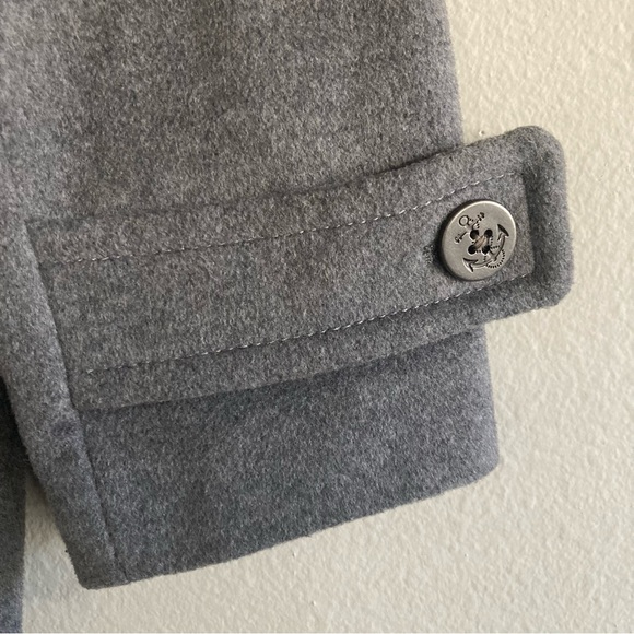 Land’s End Grey Wool Pea Coat - Picture 6 of 9